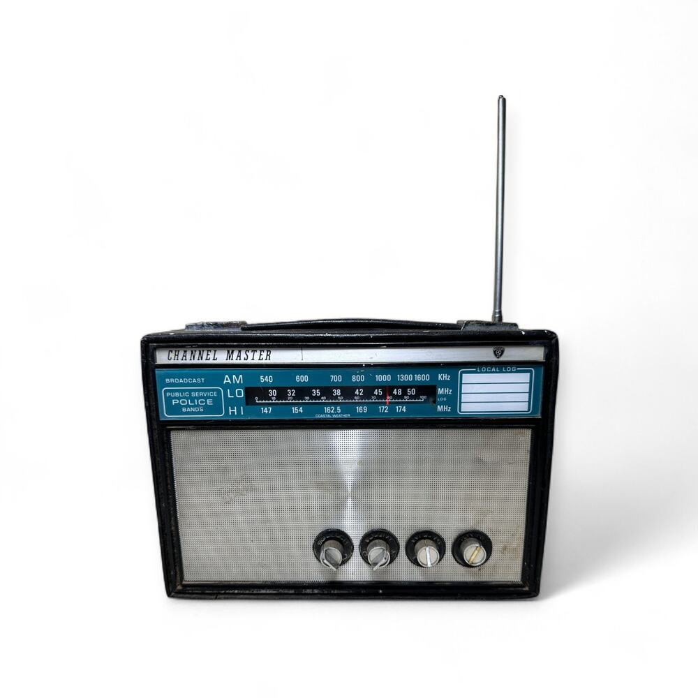 Channel Master 6252A Vintage AM/FM Police Band Radio - FOR PARTS / NOT WORKING